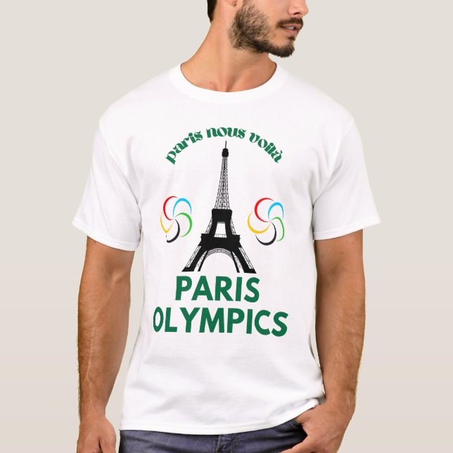 Camiseta Paris, aqui vamos nós, Olimpiadas 2024 (Frente)