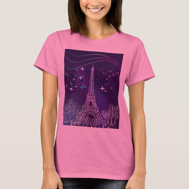 Camiseta Paris at night (Frente)