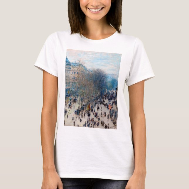 Camiseta Paris Boulevard, Claude Monet (Frente)