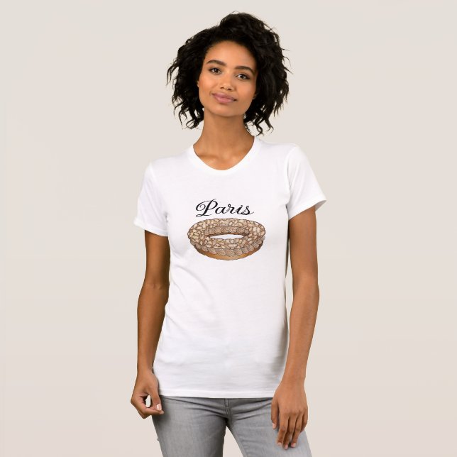 Camiseta Paris-Brest Choux Paossserie French Patisserie Fra (Frente Completa)