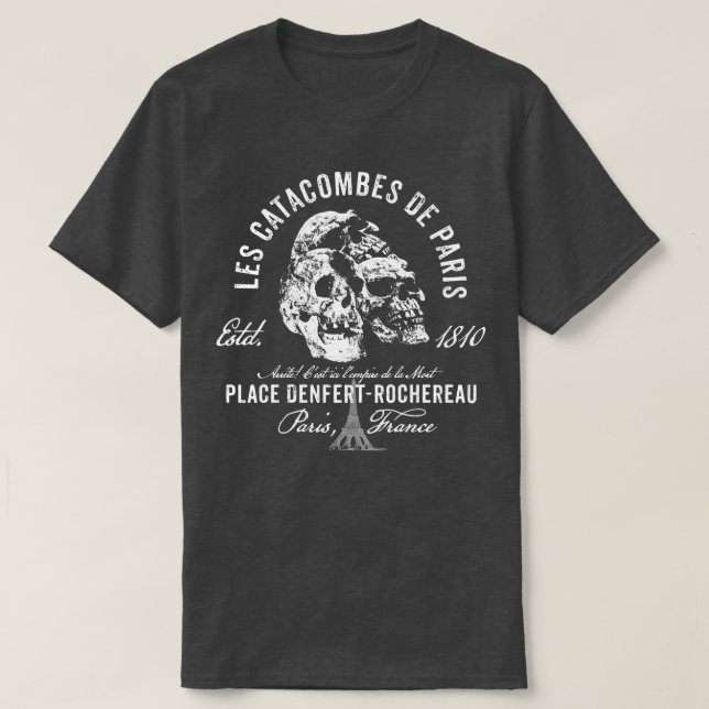 Camiseta Paris Catacombs (Frente do Design)