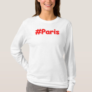 Camiseta "#Paris" Design. Comprar Agora