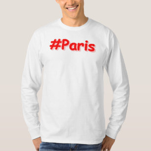 Camiseta "#Paris" Design. Comprar Agora