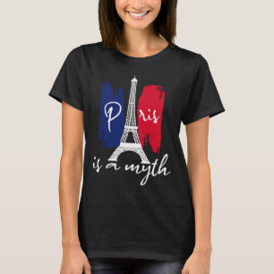 Camiseta Paris É Um Mito Parisiense Para Mulheres Paris Mul