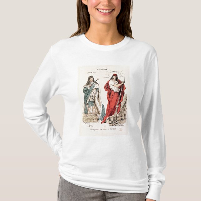 Camiseta Paris e Versalhes que brilham em se, 1871 (Frente)