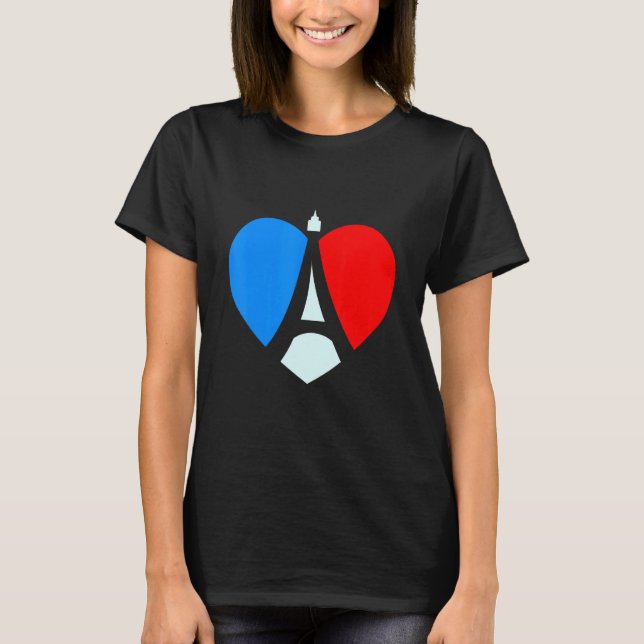 Camiseta Paris Eiffel Tower França Amor Francês Notre Dame  (Frente)