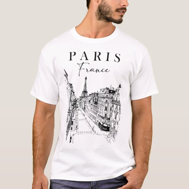 Camiseta Paris, França, Cidade Do Amor Paris Viajando Paris (Frente)