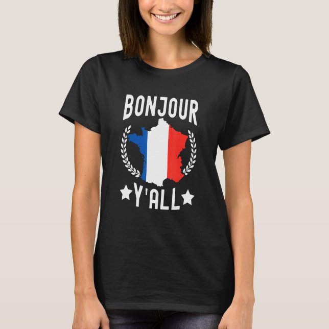 Camiseta Paris França Marselha Bonjour Souvenir Mon (Frente)