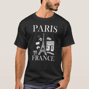 Camiseta Paris França Torre Eiffel Francesa Linda Paris P