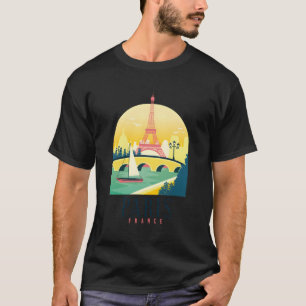 Camiseta Paris França Torre Eiffel Souvenir Francês