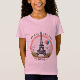Camiseta Paris France 2024 Girls Jersey Shirt, Paris França