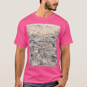 Camiseta Paris France Aerial City View Da Sacre Coeur