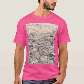 Camiseta Paris France Aerial City View Da Sacre Coeur