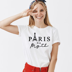 Camiseta Paris France Eiffel Tower Paris é um Mito Clássico