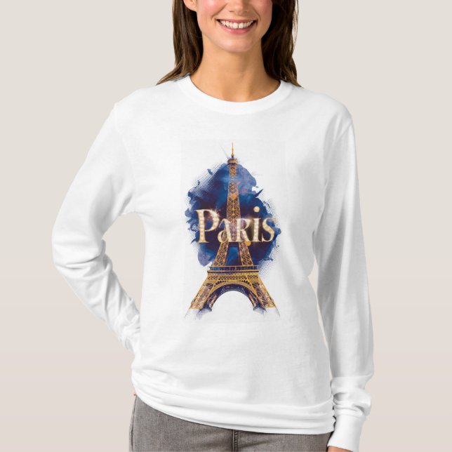 Camiseta Paris la tour Eiffel (Frente)