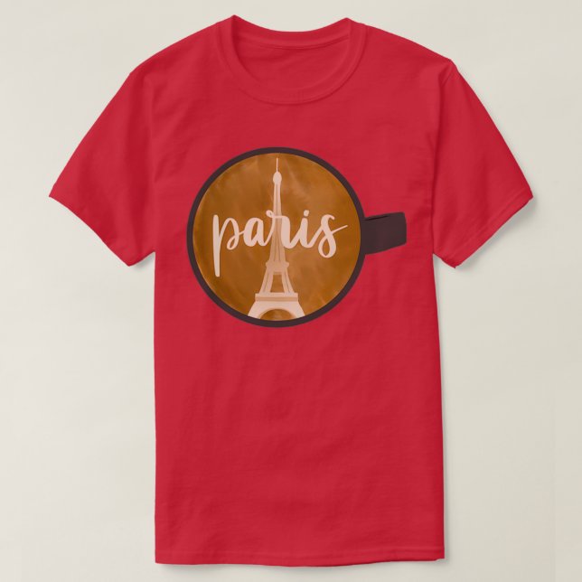 Camiseta Paris Latte Art (Frente do Design)