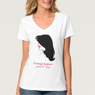 Camiseta Paris - Le Rouge Baiser (The Red Kiss)