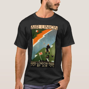 Camiseta ~ Paris-Londres-Paris da união do ar pelo ar