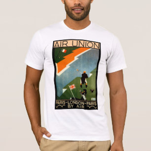 Camiseta Paris - Londres - Paris pelo ar