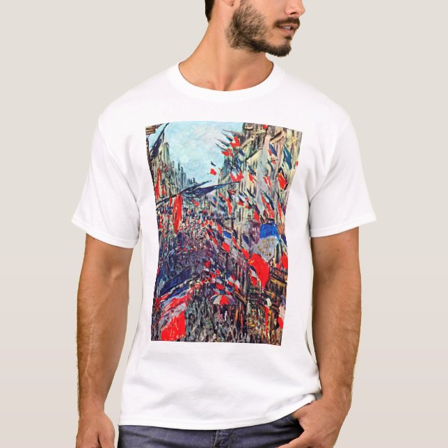 Camiseta Paris no Dia Nacional, Claude Monet (Frente)