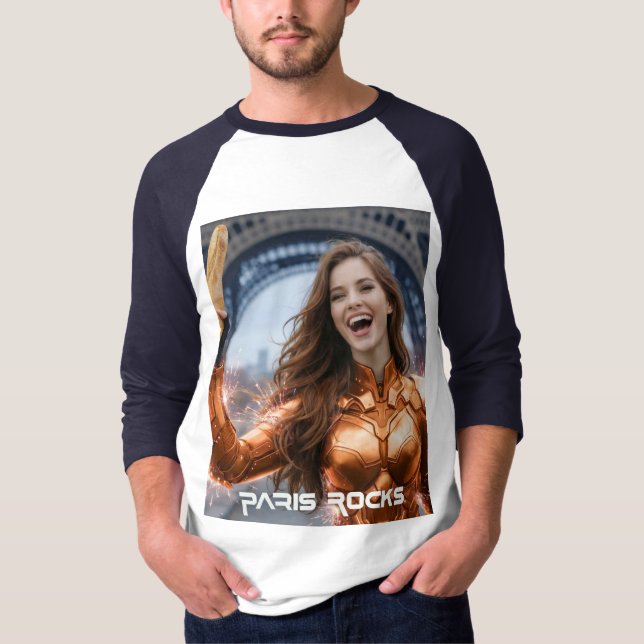 CAMISETA PARIS ROCKS (Frente)