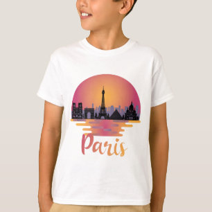 Camiseta Paris Skyline - França Viagem