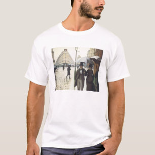 Camiseta Paris Street, Rainy Day, por Caillebotte