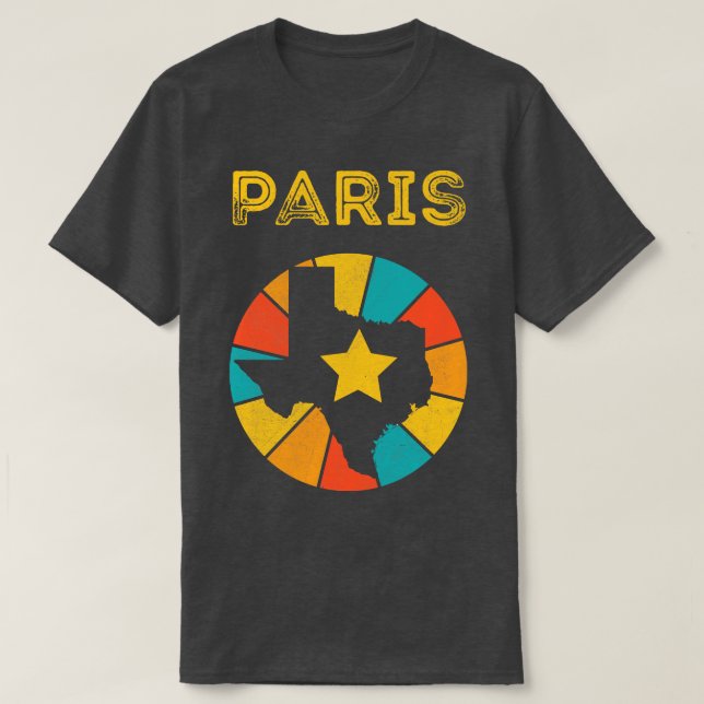 Camiseta Paris Texas Vintage desapontou Souvenir 1 (Frente do Design)