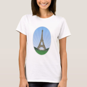 Camiseta  Paris:Torre Eiffel: Desenho de vetor:
