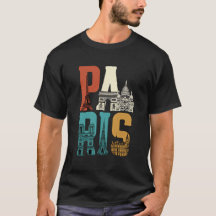 Paris Typography Art | Vintage Parisian Landmarks 