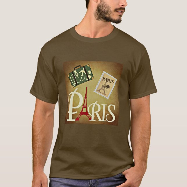 Camiseta Paris, viagem (Frente)