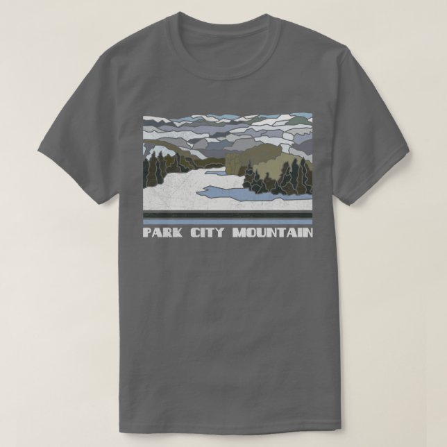 Camiseta Park City Mountain Ski Resort Alpina Skiing Mounta (Frente do Design)
