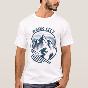 Camiseta Park City Ski Resort Winter Skiing Utah