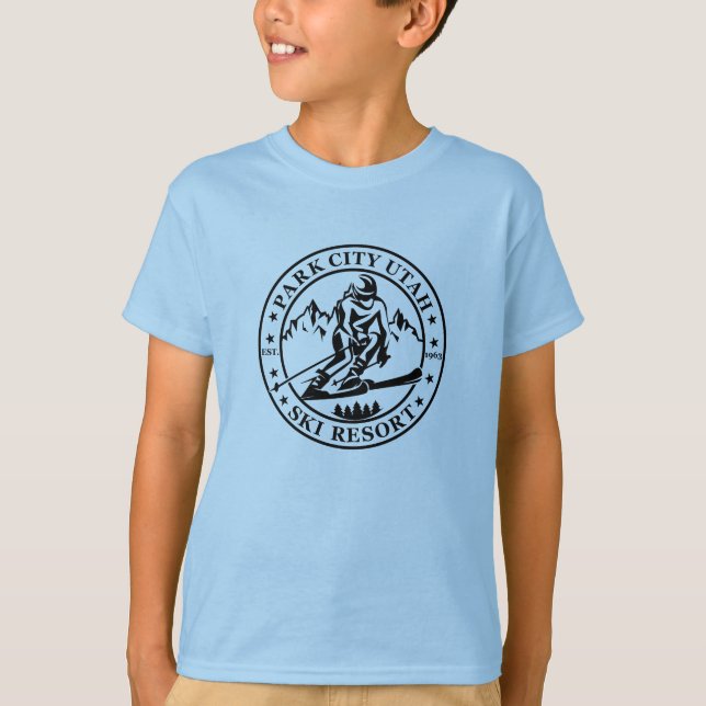Camiseta Park City Utah — estância de esqui (Frente)
