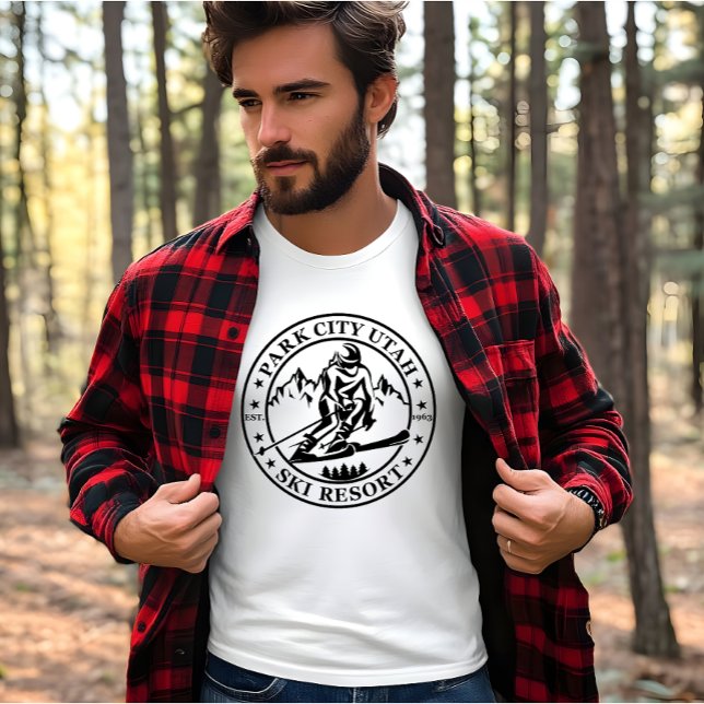 Camiseta Park City Utah — estância de esqui (Criador carregado)