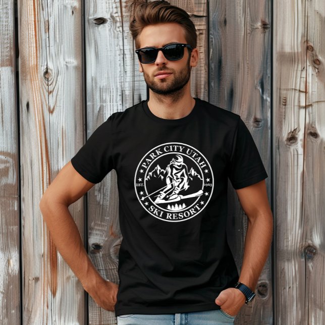 Camiseta Park City Utah — estância de esqui (Criador carregado)