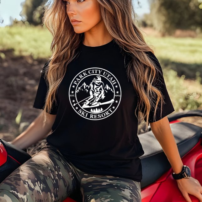 Camiseta Park City Utah — estância de esqui (Criador carregado)
