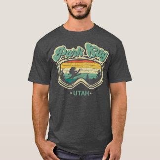 Camiseta Park City Utah Retro Ski Resort Vintage Skiing