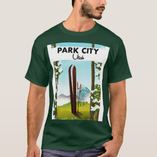 Camiseta Park City Utah Ski poster