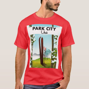 Camiseta Park City Utah Ski poster