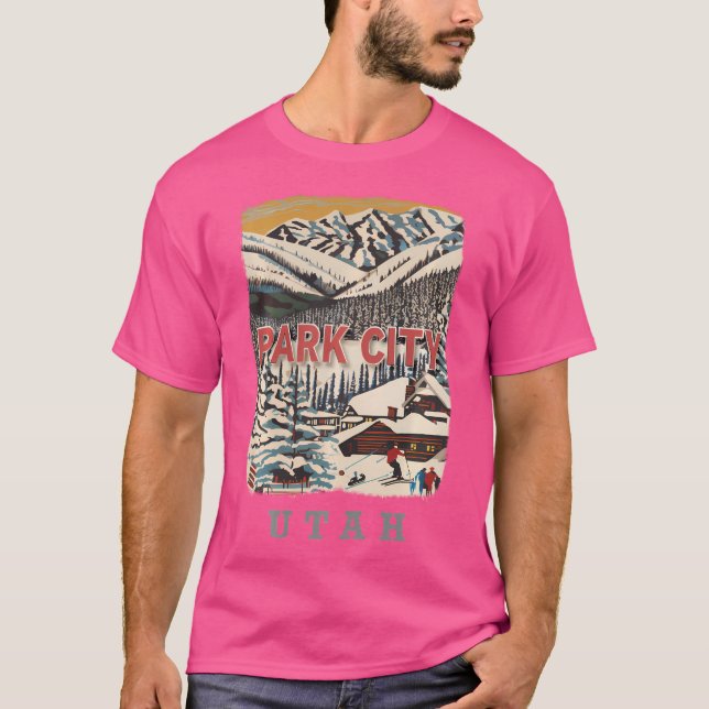 Camiseta Park City Utah Ut Mountain Majestade Sd991 (Frente)