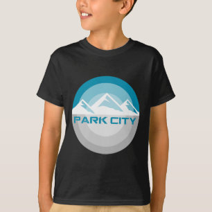 Camiseta Park City Utah Vintage Retro Snowboard Skiing T