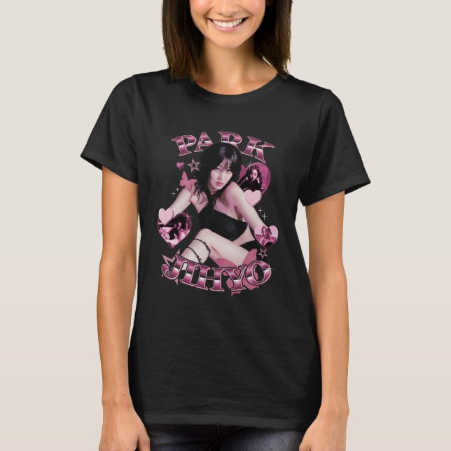Camiseta Park Jihyo Twice Member Girlband Kpop Fanmade (Frente)