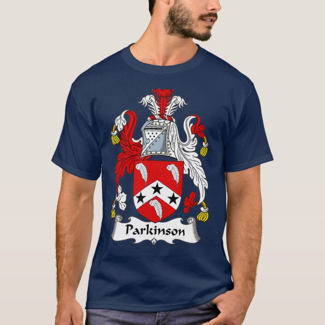 Camiseta Parkinson Coat of Arms  Family Crest (Frente)
