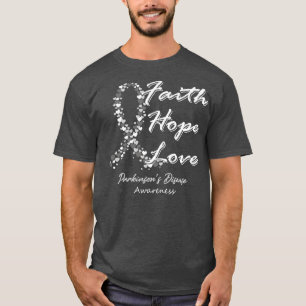 Camiseta Parkinsons Sensibilizam Fé Esperam Amor
