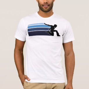 Camiseta Parkour alinha a cor clara do azul 2