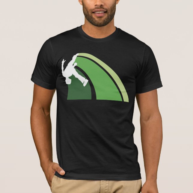 Camiseta Parkour alinha o verde (Frente)
