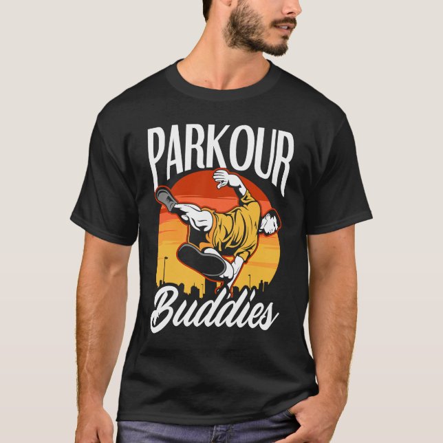 Camiseta Parkour Buddies  Parkour Friends Parkour (Frente)