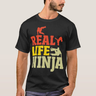 Camiseta Parkour de Juventude Ninja, corredor livre