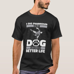 Camiseta Parkour Dog Traceur Runner Free Runner
